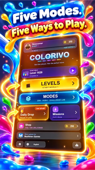 Colorivo: Colour Sort Puzzle screenshot 4