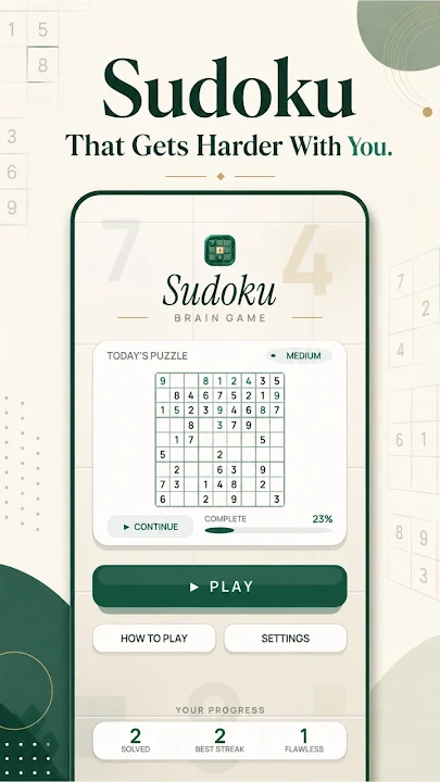 Sudoku: Brain Game screenshot 1