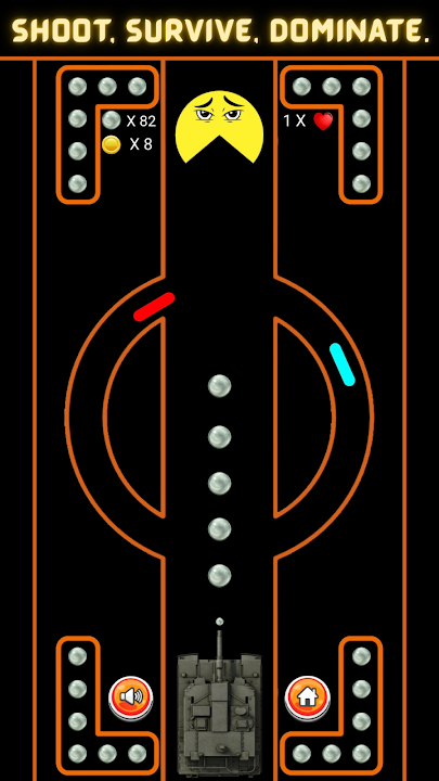 Tank vs Pac: Survival Battle screenshot 1